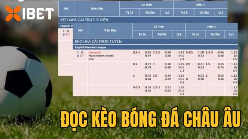 Phương pháp đọc kèo bóng đá châu Âu đơn giản